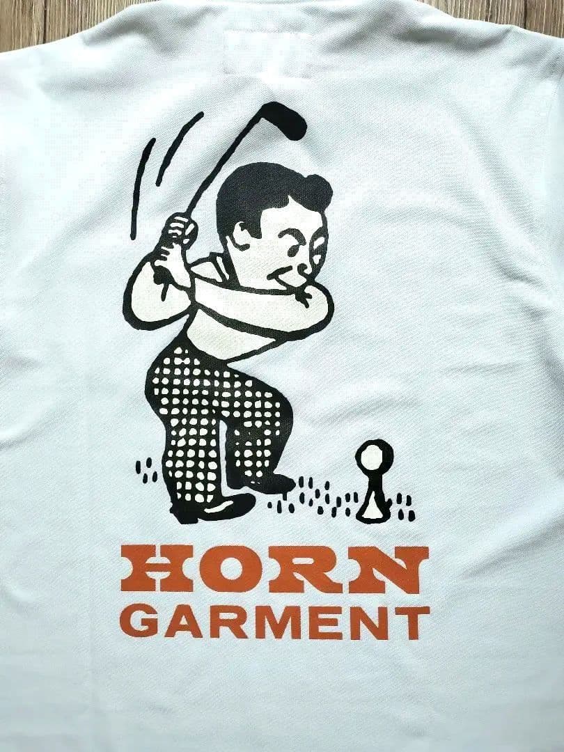 値下中【美品】HORN GARMENT ゴルフ ポロシャツ ホワイト サイズ46