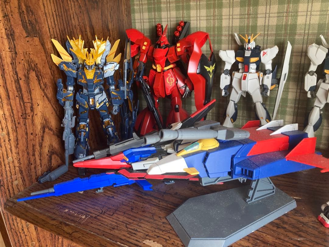 ガンプラHG.RG素組み墨入れトップコート全28種武器類全て保管、説明書ファイル