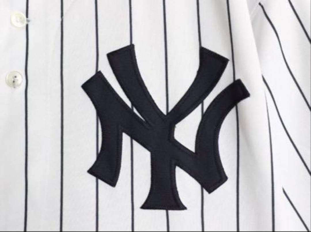 00sヤンキース ベースボール シャツ オールド MLB オフィシャル ラッセル