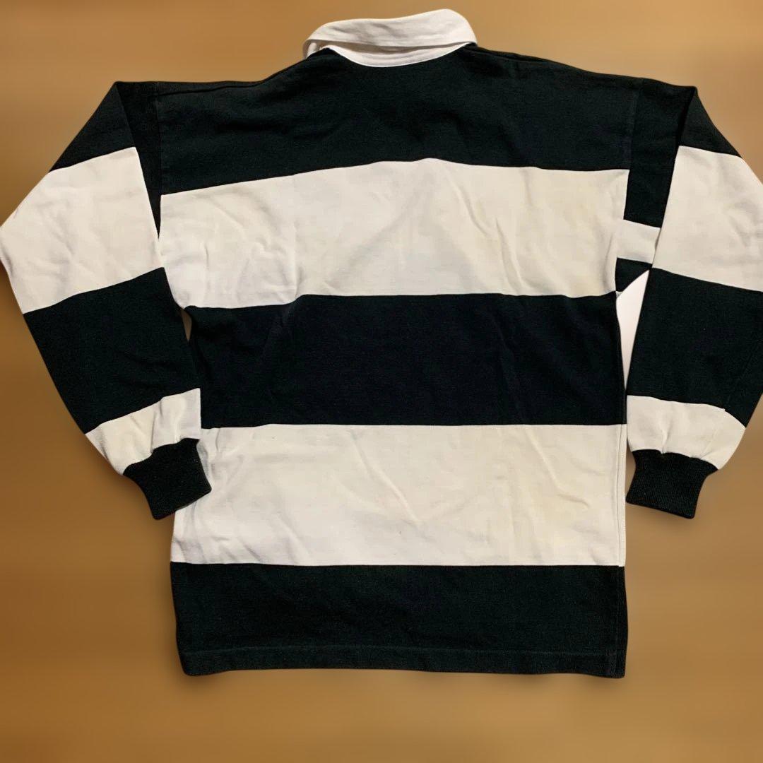 CANterbury ラガーシャツ M 黒白　バーバリアンズ　ビンテージ