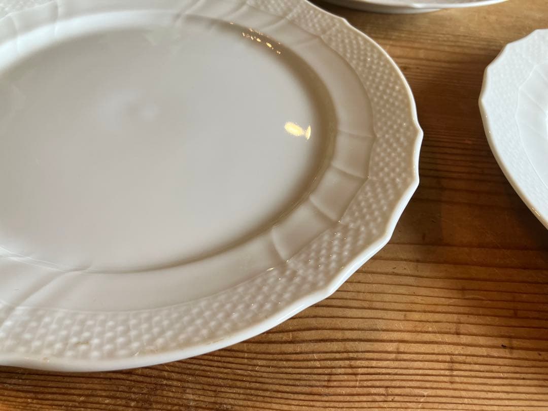 ロイヤルコペンハーゲン　ホワイトカーブ　21デザートプレート×3