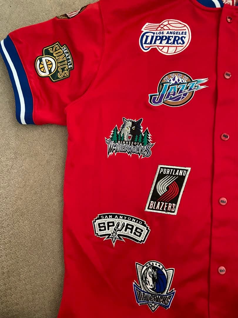 NBA★オールスター総刺繍ワッペン★90’s ジャージ チームウェア