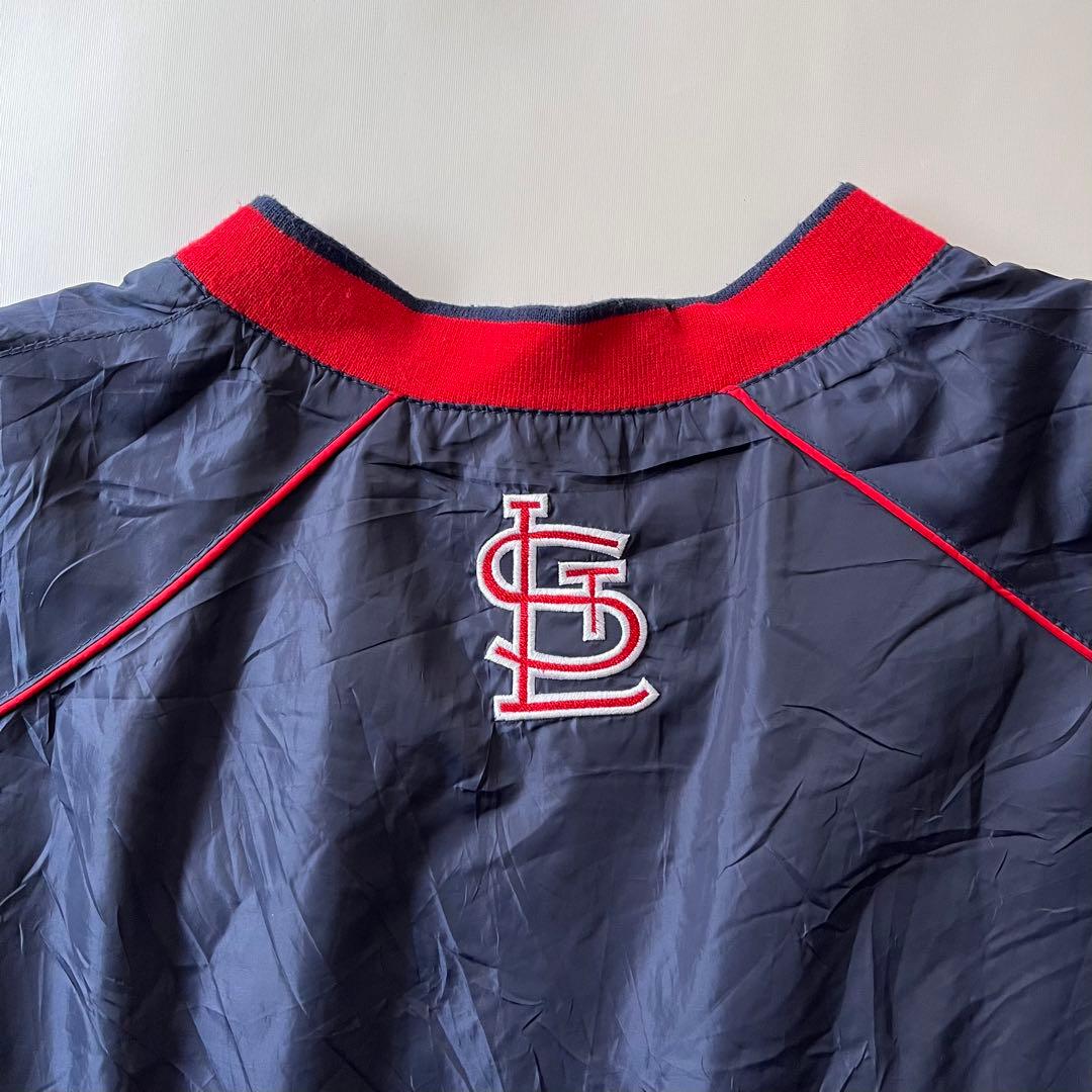 【美品】MLB  セントルイス　カージナルス ナイロンプルオーバー　XXL
