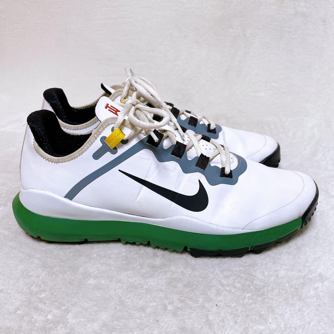 限定品 希少　NIKE　タイガーウッズ'13　ゴルフシューズ　27.5㎝　白／緑