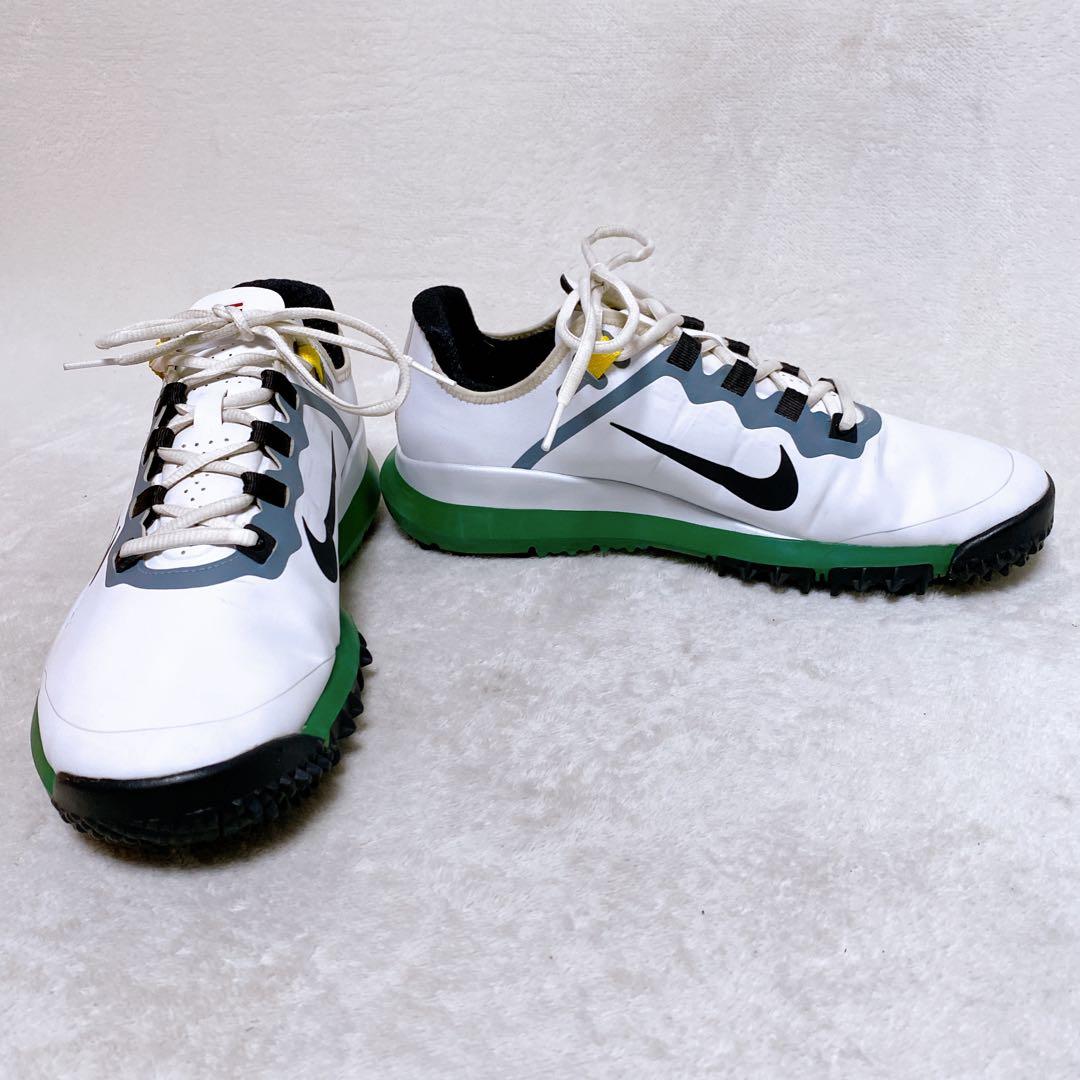限定品 希少　NIKE　タイガーウッズ'13　ゴルフシューズ　27.5㎝　白／緑