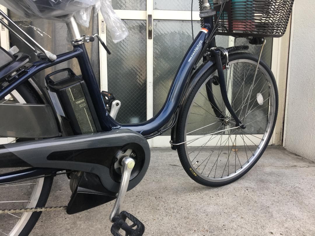 地域限定送料無料　パス　ナチュラ　12,3AH　子供乗せ　紺　神戸　電動自転車