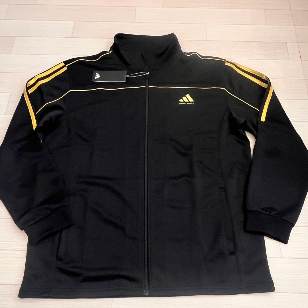 adidas ジャージ上下セット XL 黒×金 新品 COMBAT SPORTS