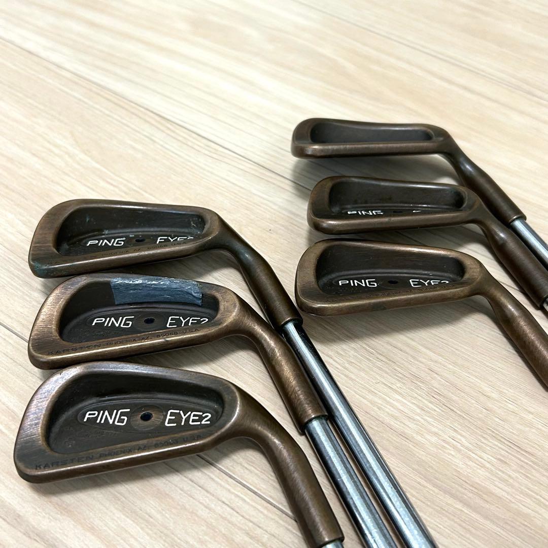 PING EYE2 ベリリウムカッパー アイアン 6本セット (3-8) 黒目