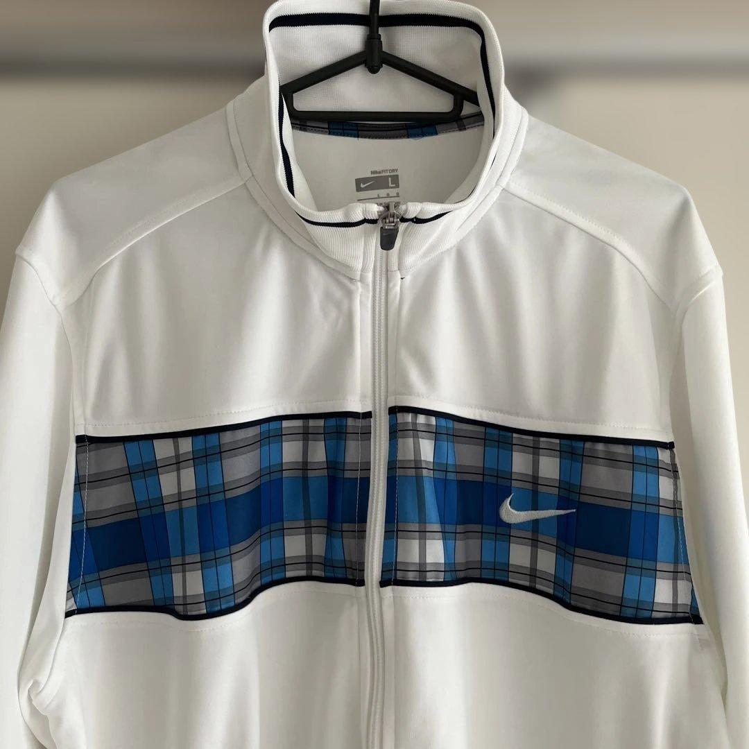 NIKE ナイキ　テニス　ジャケット 白　US:L フェデラー