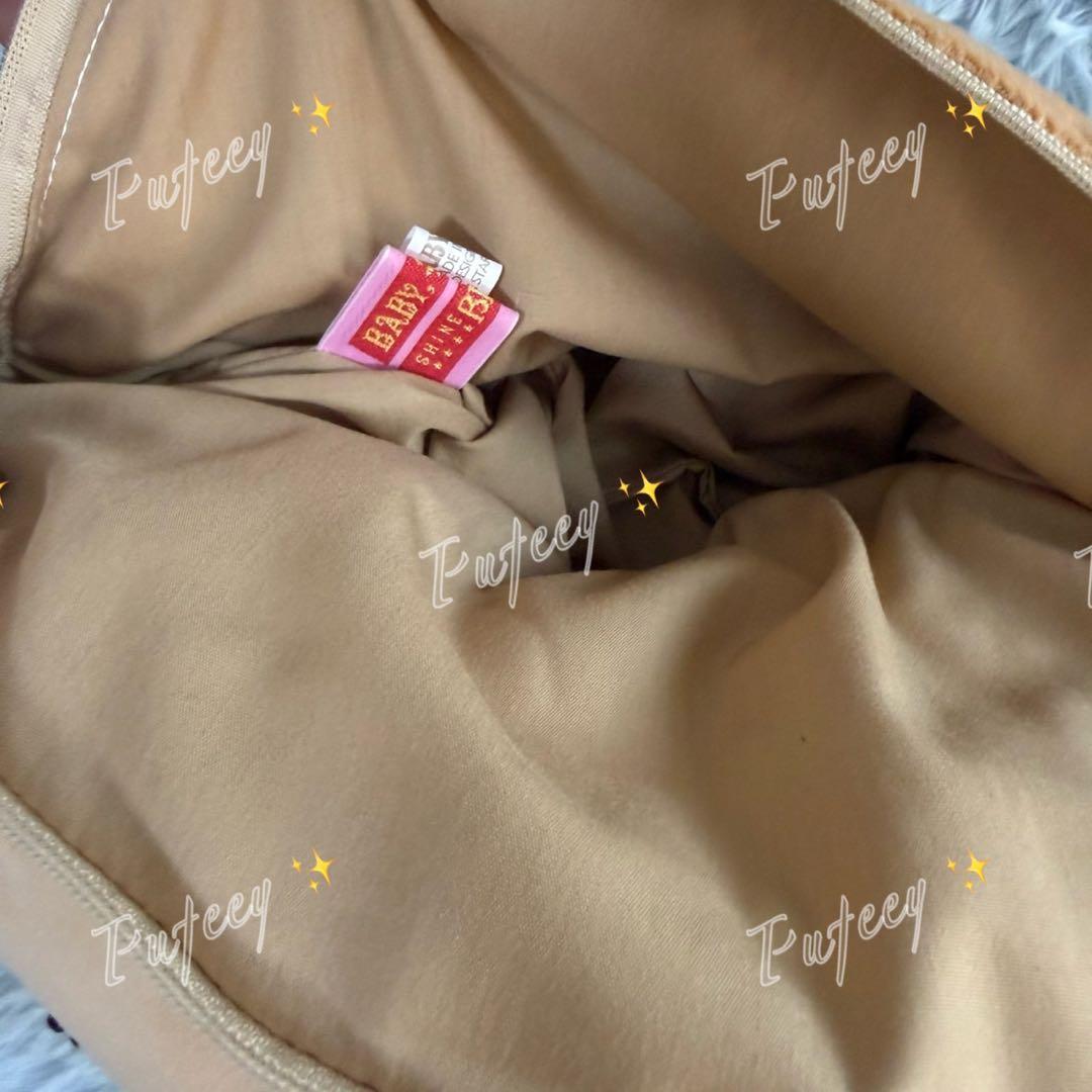 【新品】くまさん ぬいぐるみバッグ ショルダー レース リボン ブラウン 量産型
