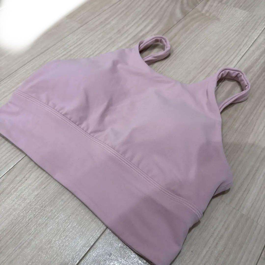 ルルレモン　align high neck ブラ　ピンク　試着のみ　8