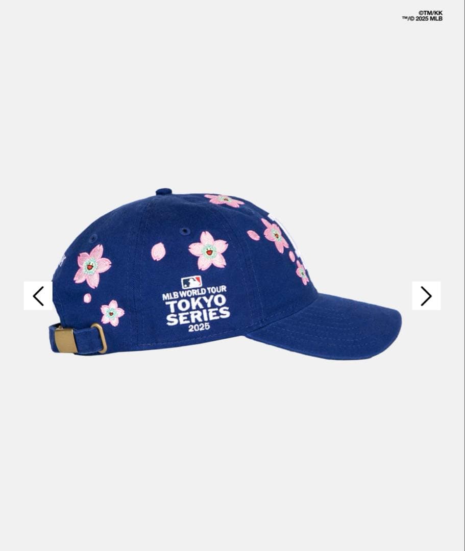 村上隆 x ドジャース new era 9 twenty キャップ 青