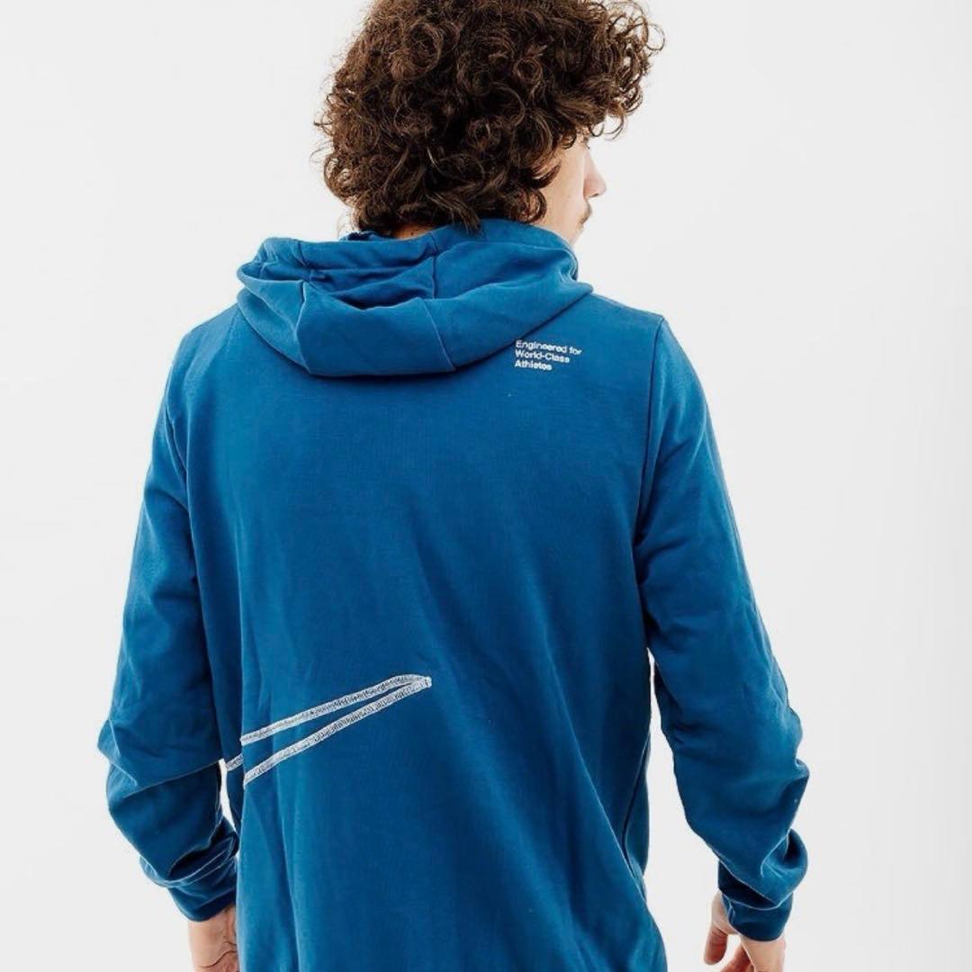 【Lサイズ】NIKE ビッグスウッシュ セットアップ スウェット上下 青 ブルー