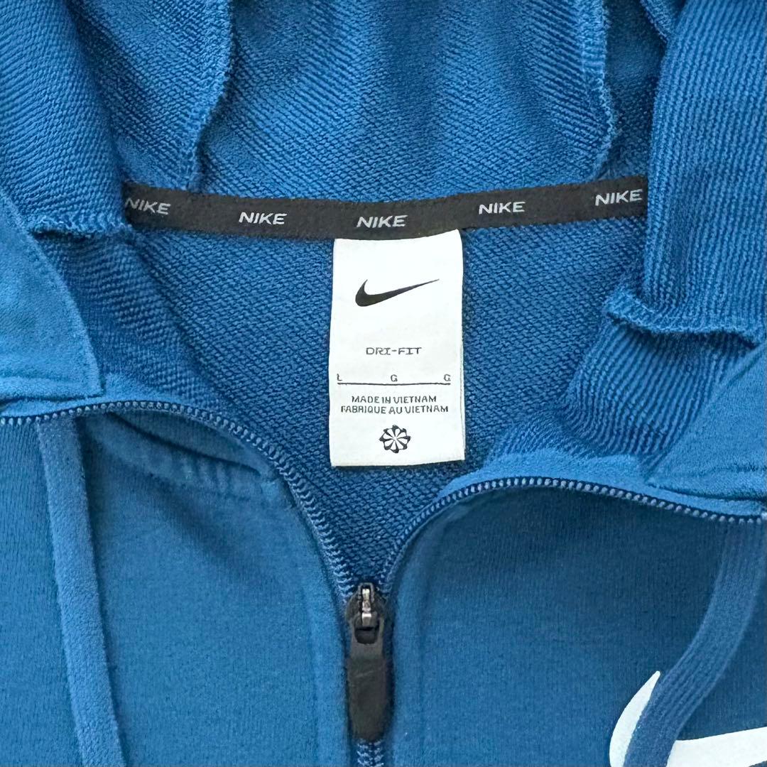 【Lサイズ】NIKE ビッグスウッシュ セットアップ スウェット上下 青 ブルー