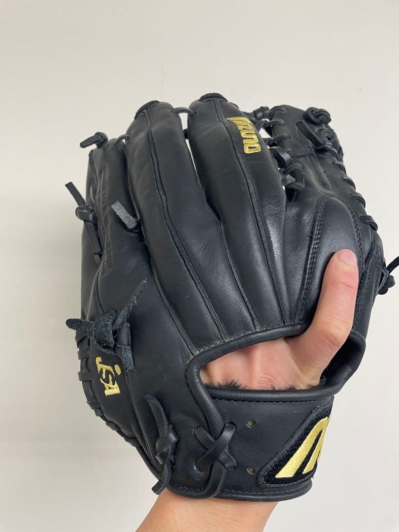 【ミズノ】MIZUNO 美品！軟式野球用グラブ　黒