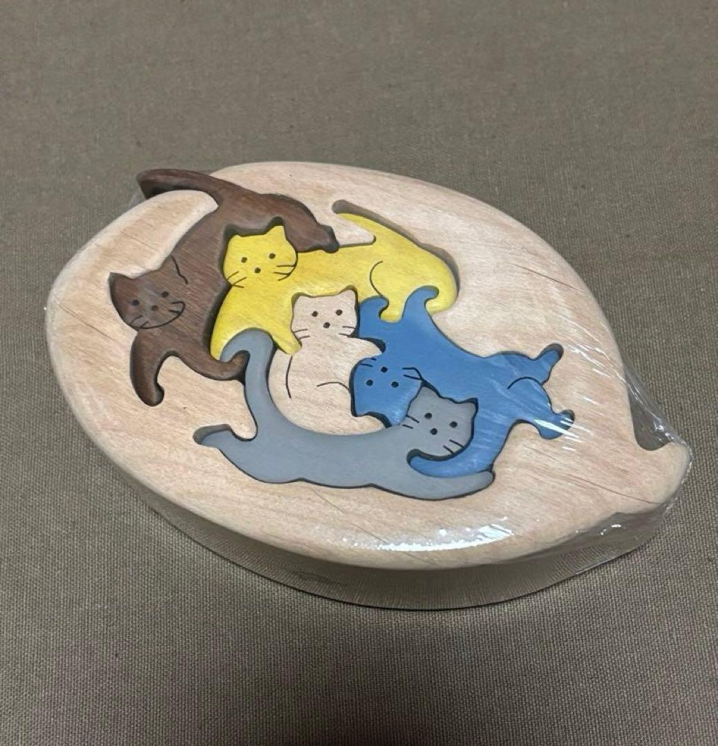 【未開封】クラフトバードウッド　動物ゆらゆら　カラフルアニマル　キャット　猫