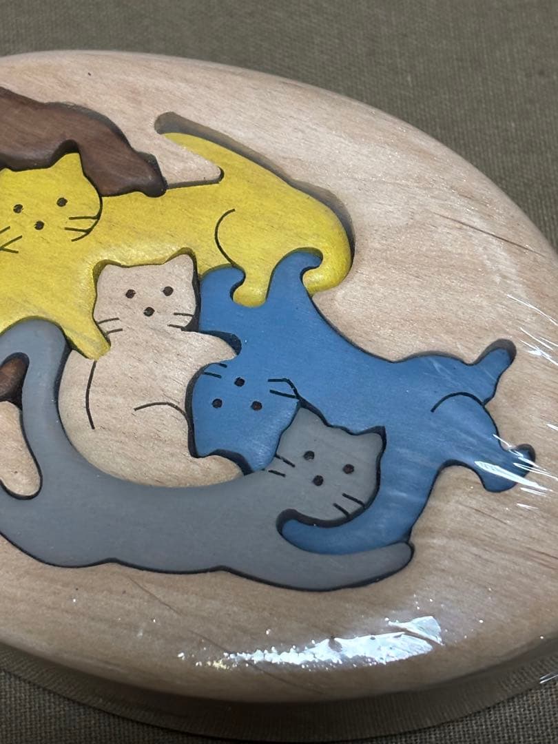 【未開封】クラフトバードウッド　動物ゆらゆら　カラフルアニマル　キャット　猫