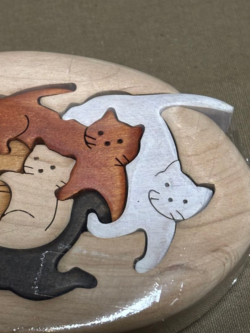 【未開封】クラフトバードウッド　動物ゆらゆら　カラフルアニマル　キャット　猫