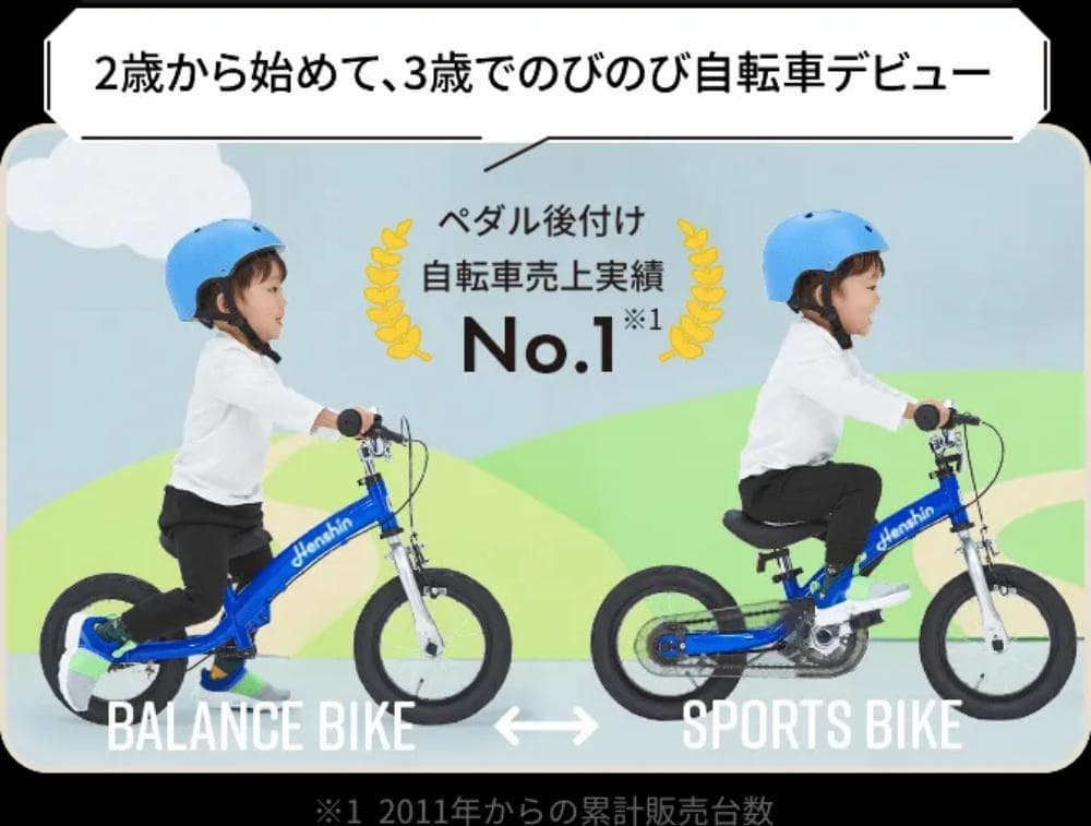 ☆新品未使用 バランスバイク【Henshin Bike 2】ER06