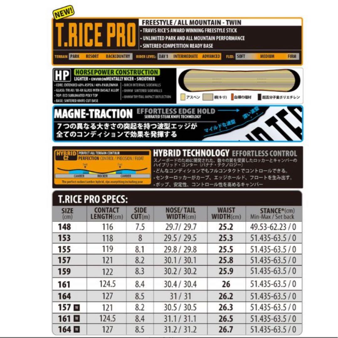 【サイン付き】LIBTECH T.RICE PRO 25-26 157W