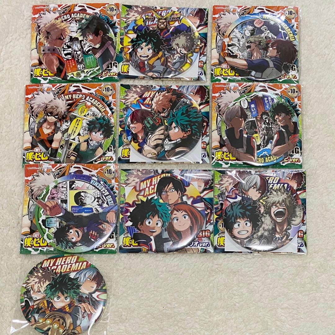 【僕のヒーローアカデミア】BIG缶バッジ　最強トリオver ヒロアカ展