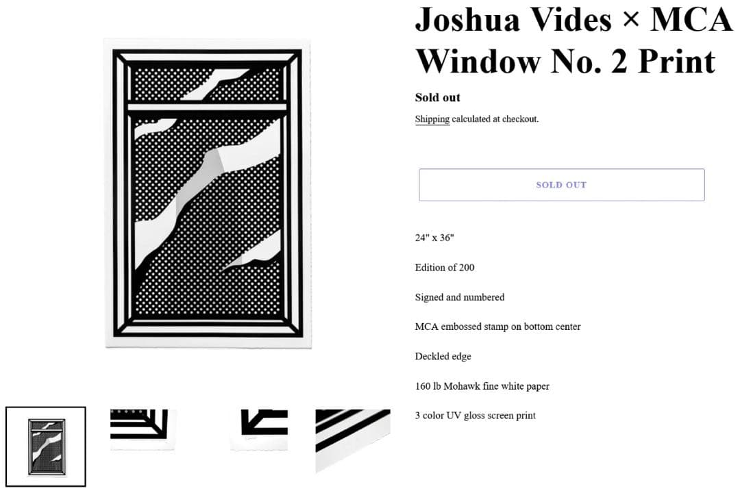 Joshua Vides ジョシュアヴィーダス シルクスクリーン 大判　アート