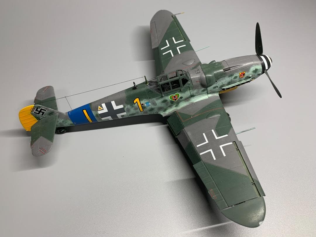 タミヤ1/48 メッサーシュミット Bf109 G-6 塗装済み完成品