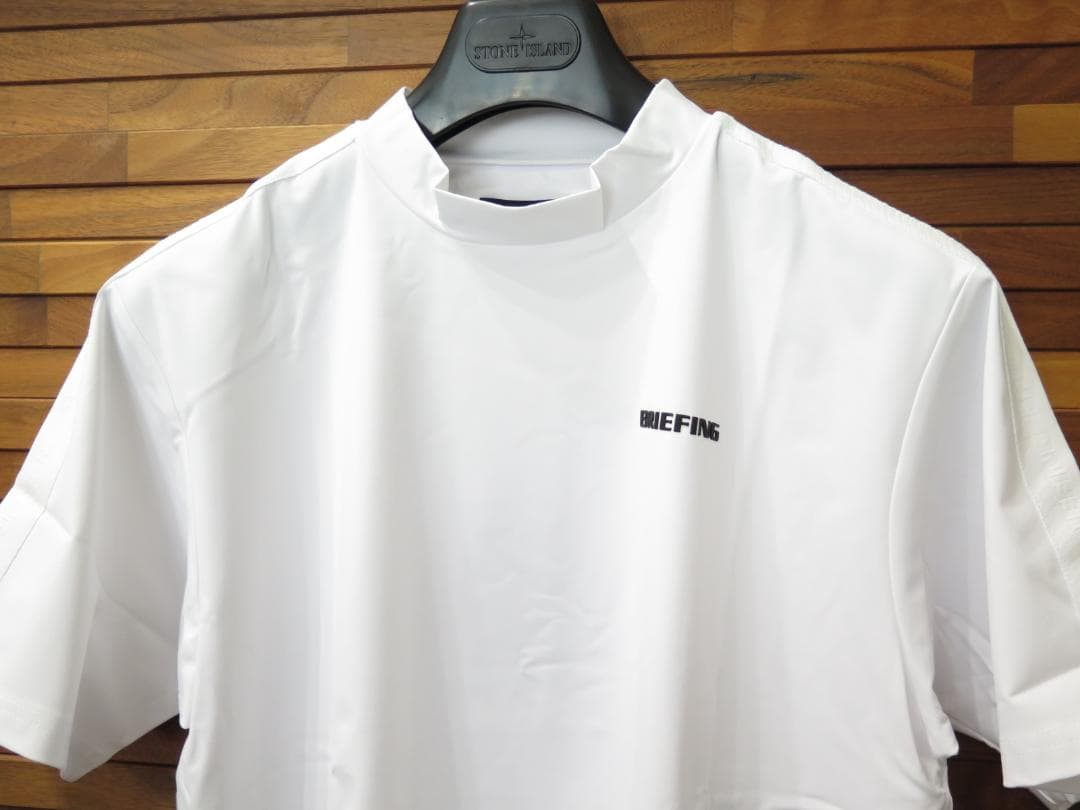 ⓂBRIEFING GOLF ブリーフィングゴルフ肩袖ロゴライン半袖シャツRF