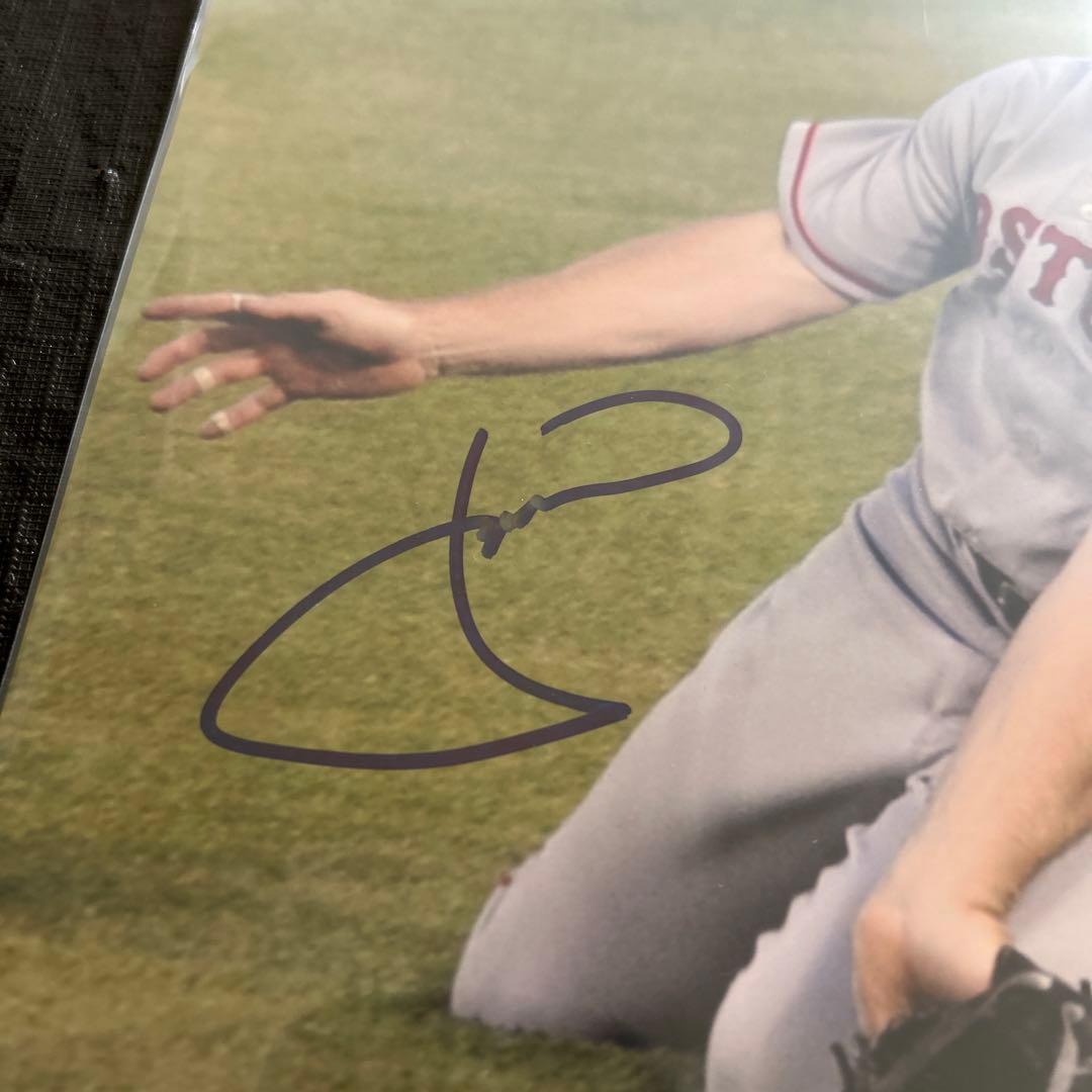 MLB  J.D.ドリュー　直筆サイン入りフォト　ボストンレッドソックス