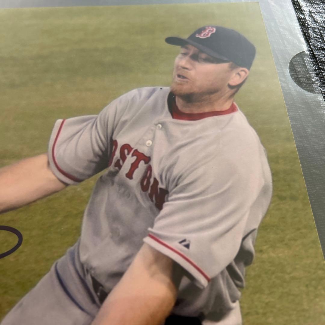 MLB  J.D.ドリュー　直筆サイン入りフォト　ボストンレッドソックス