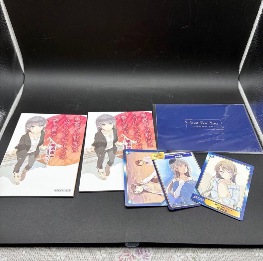 未使用 青春ブタ野郎 劇場限定 レザーキーケース 特典 ステッカー ポストカード