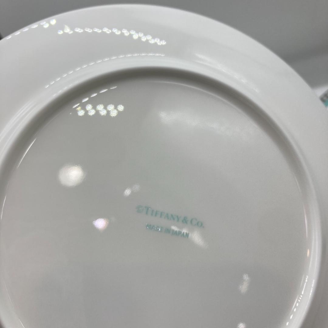 ▼未使用品　Tiffany＆Co　プラチナブルーバンド　ペアプレート　箱付き