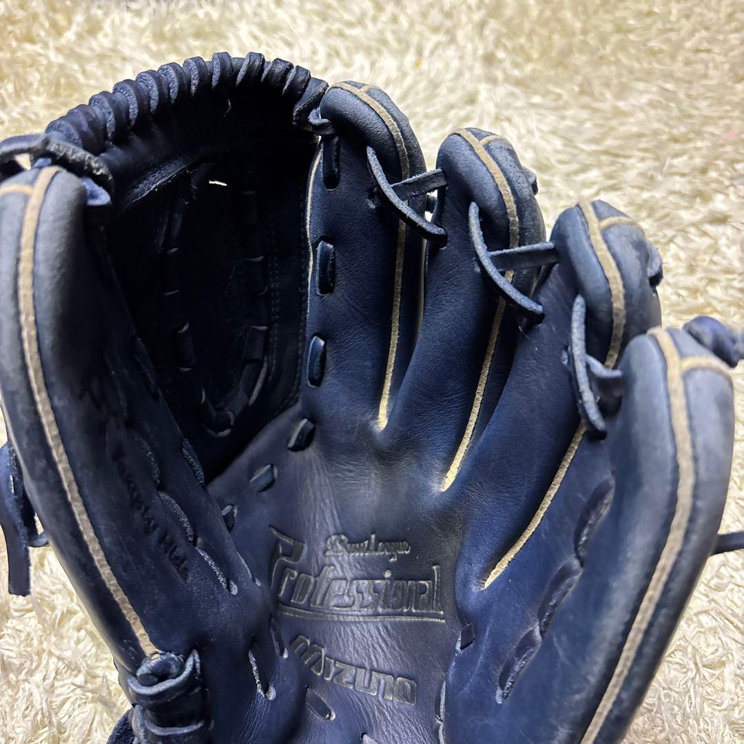 MIZUNO ミズノ ビッグM 軟式グローブ 一般 投手用 和田モデル ネイビー