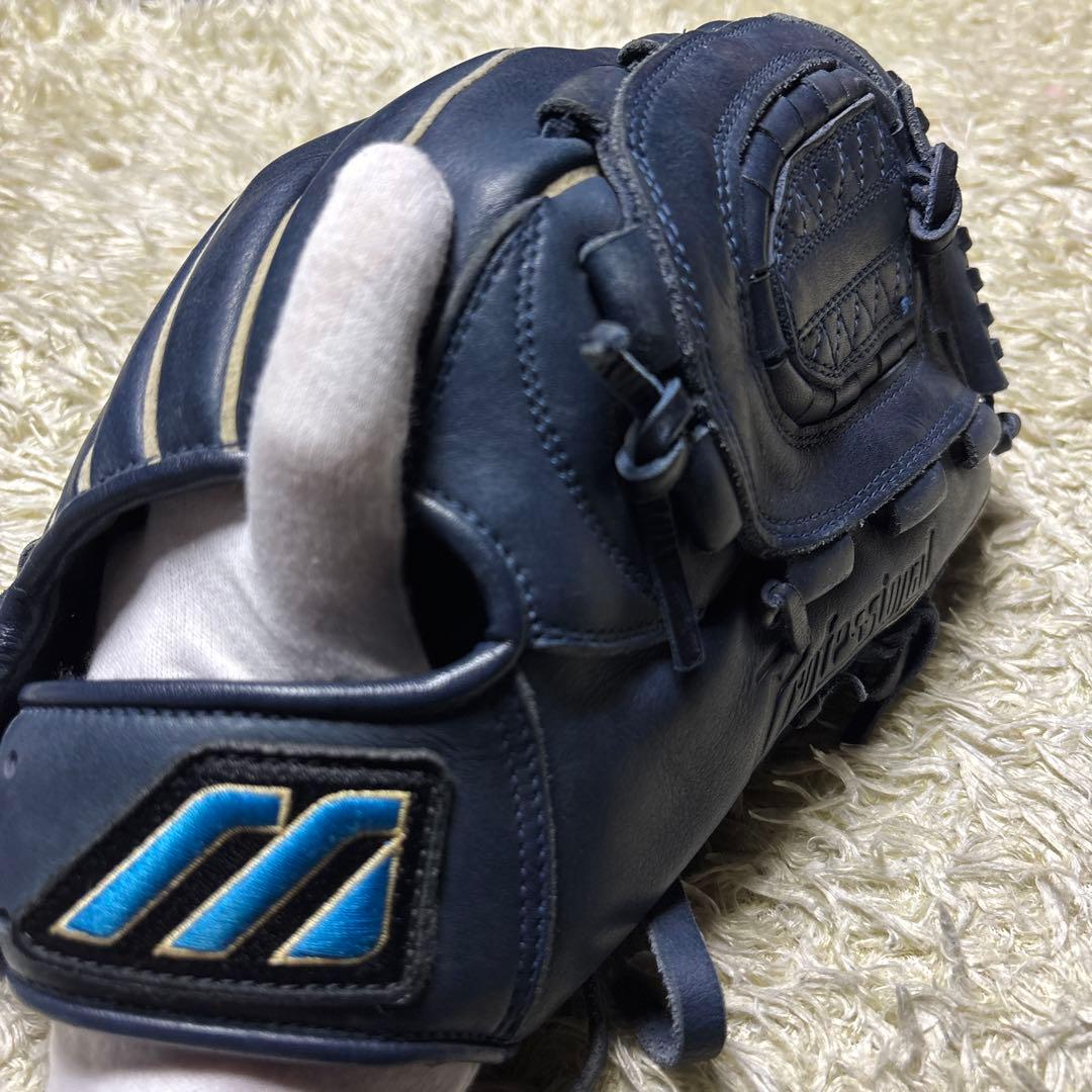 MIZUNO ミズノ ビッグM 軟式グローブ 一般 投手用 和田モデル ネイビー