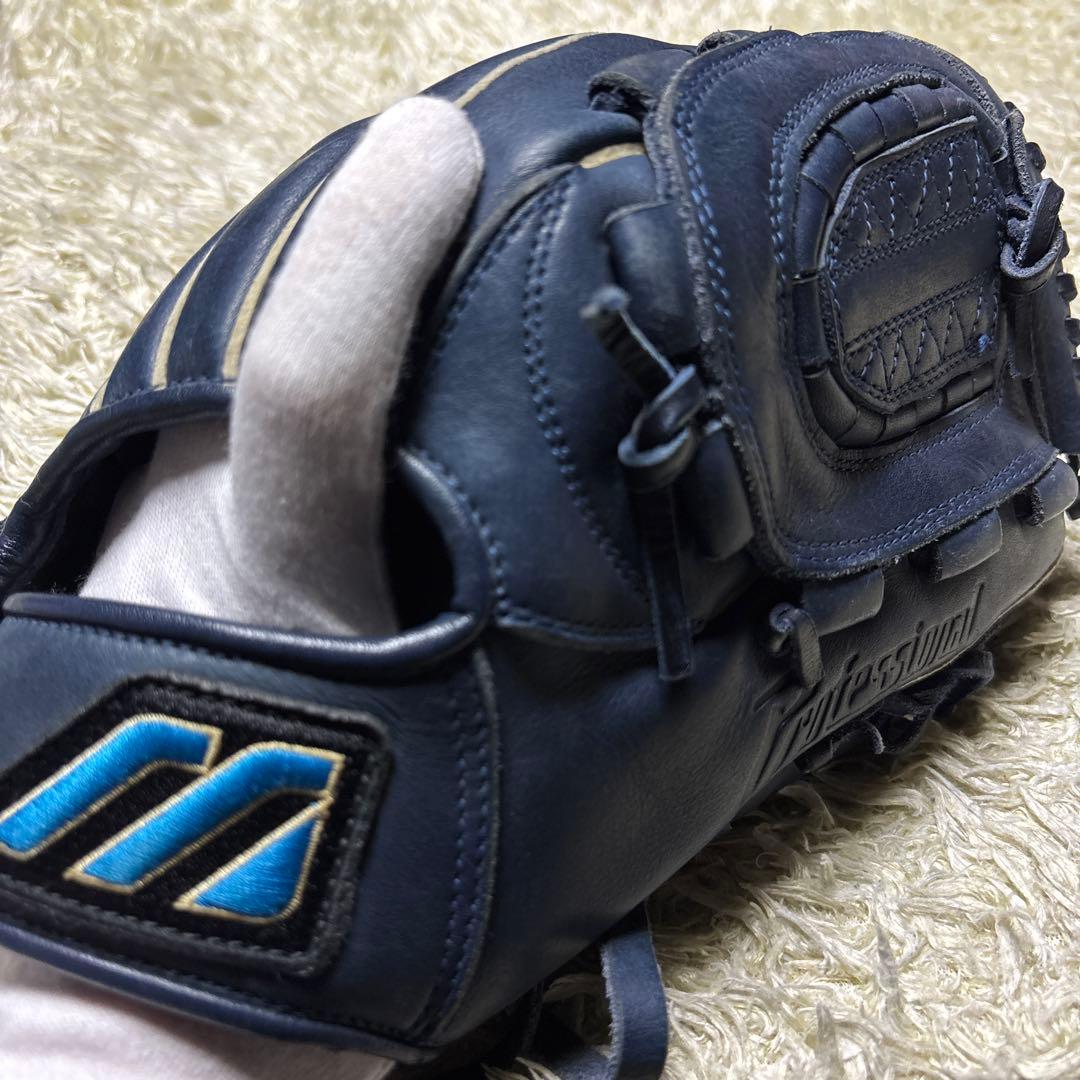 MIZUNO ミズノ ビッグM 軟式グローブ 一般 投手用 和田モデル ネイビー