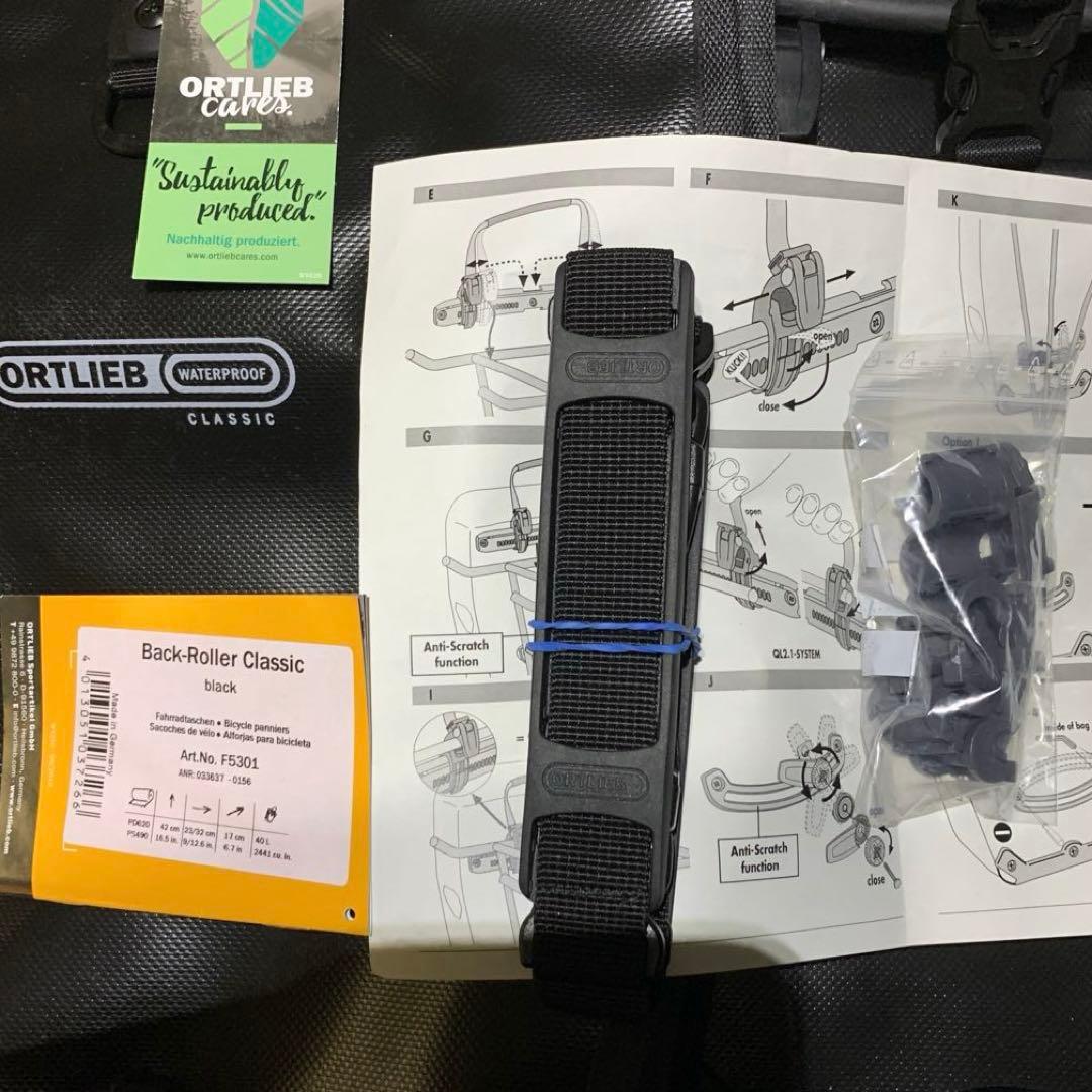 値下ORTLIEB Back-RolClassic20L×2 キャリア無