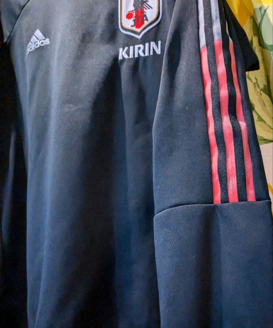 adidas 日本代表 黒ジャージ KIRIN 裏起毛