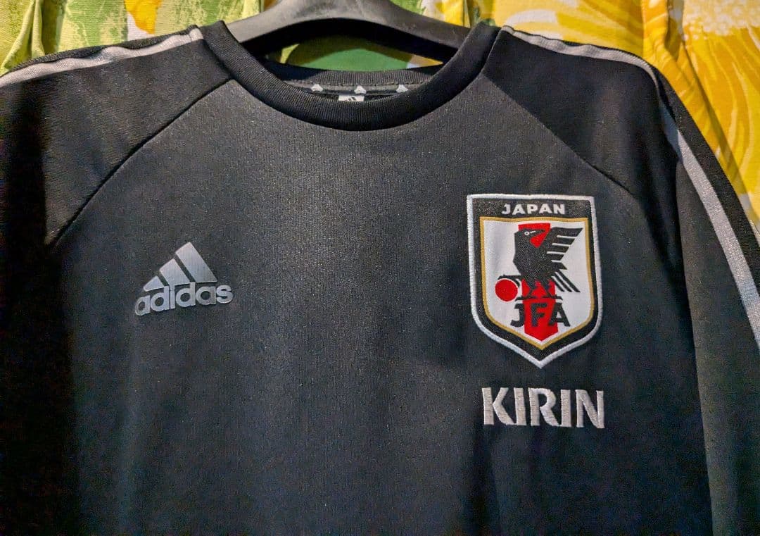 adidas 日本代表 黒ジャージ KIRIN 裏起毛