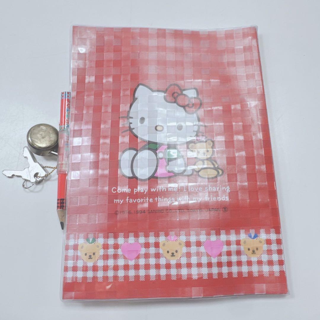 サンリオ ハローキティ My secret 鍵付きノート日記帳 ペン付き　レトロ