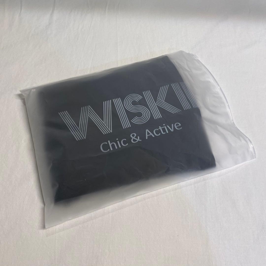 【新品】WISKII ウィスキー/ハイウエストフレアレギンス黒ブラックs