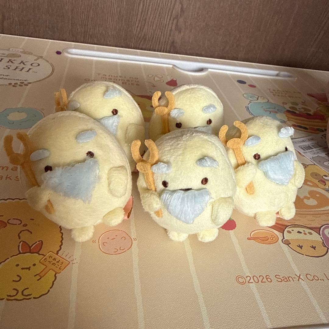 すみっコぐらし 復刻カプセル すみ神さま たぴおか てのりぬいぐるみ 5つセット