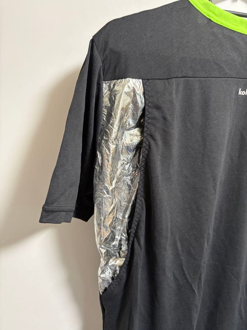 adidas by kolor シルバー箔 アシンメトリー Tシャツ アディダス
