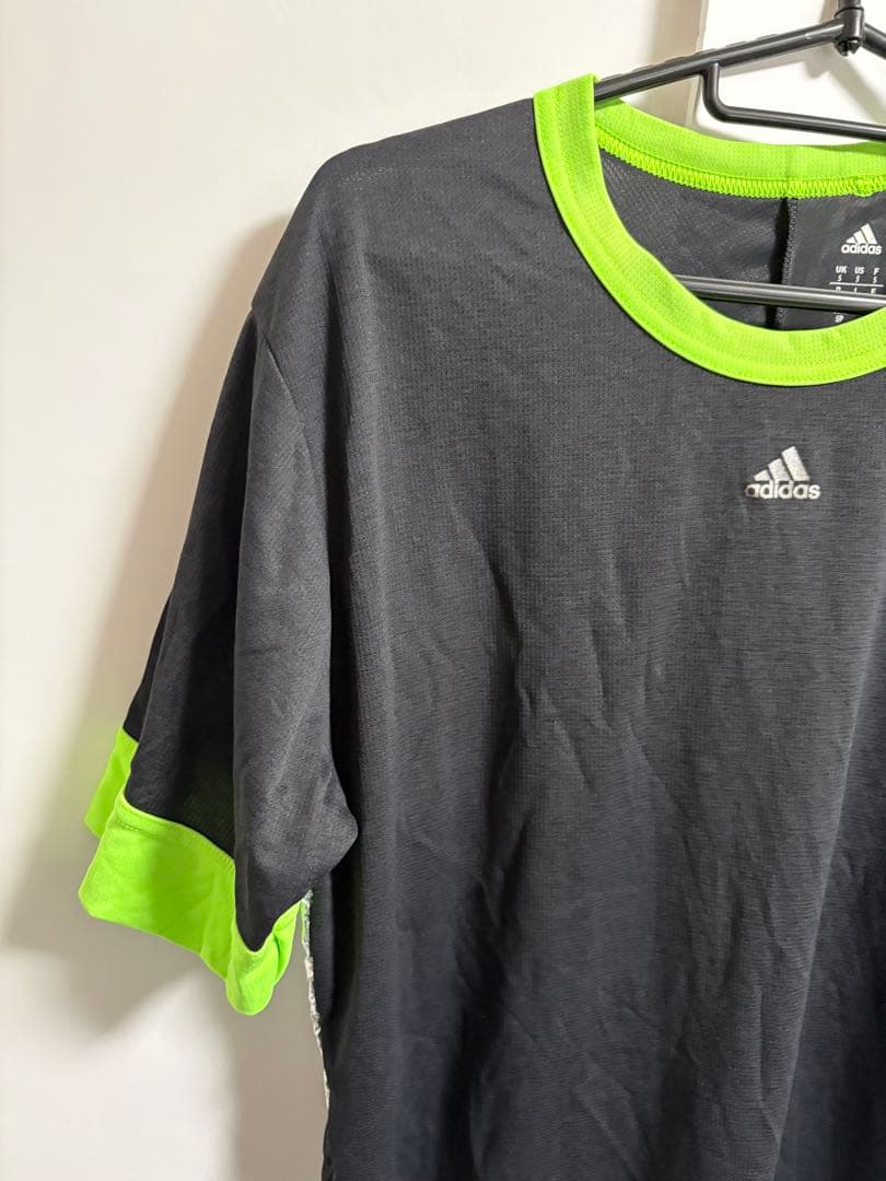 adidas by kolor シルバー箔 アシンメトリー Tシャツ アディダス