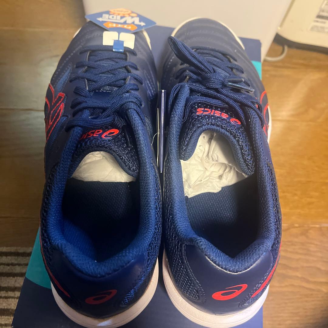ASICS フットサルシューズ ネイビー WIDE
