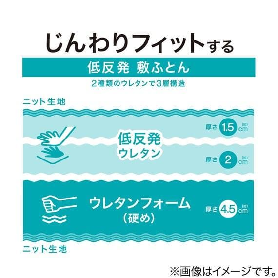 【ニトリ】じんわりフィットする低反発敷布団 シングル