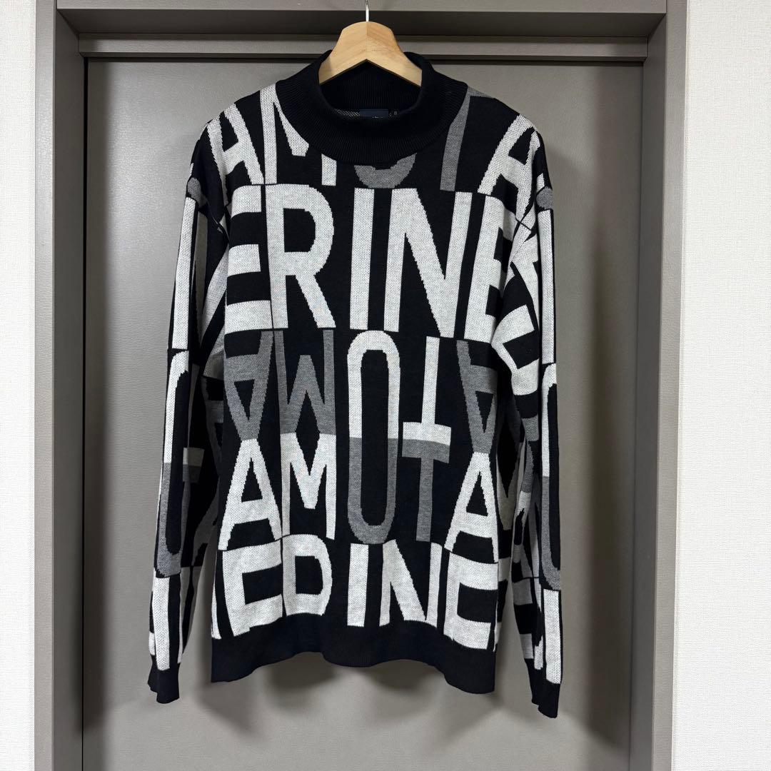 新品 muta MARINE BIG LETTERS モックネックセーター