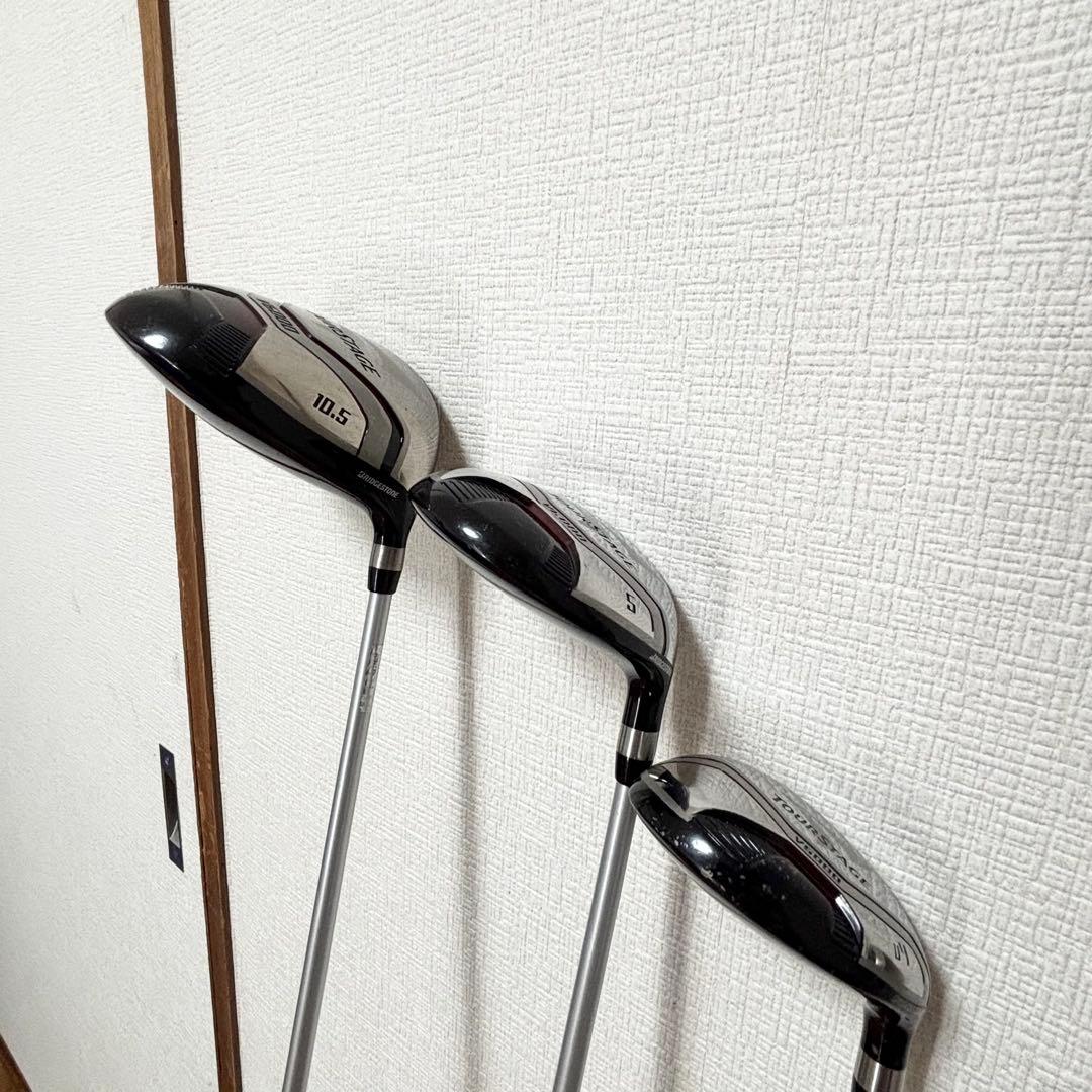 【美品】 ツアーステージ V6000 メンズクラブ11本セット 純正カーボン R