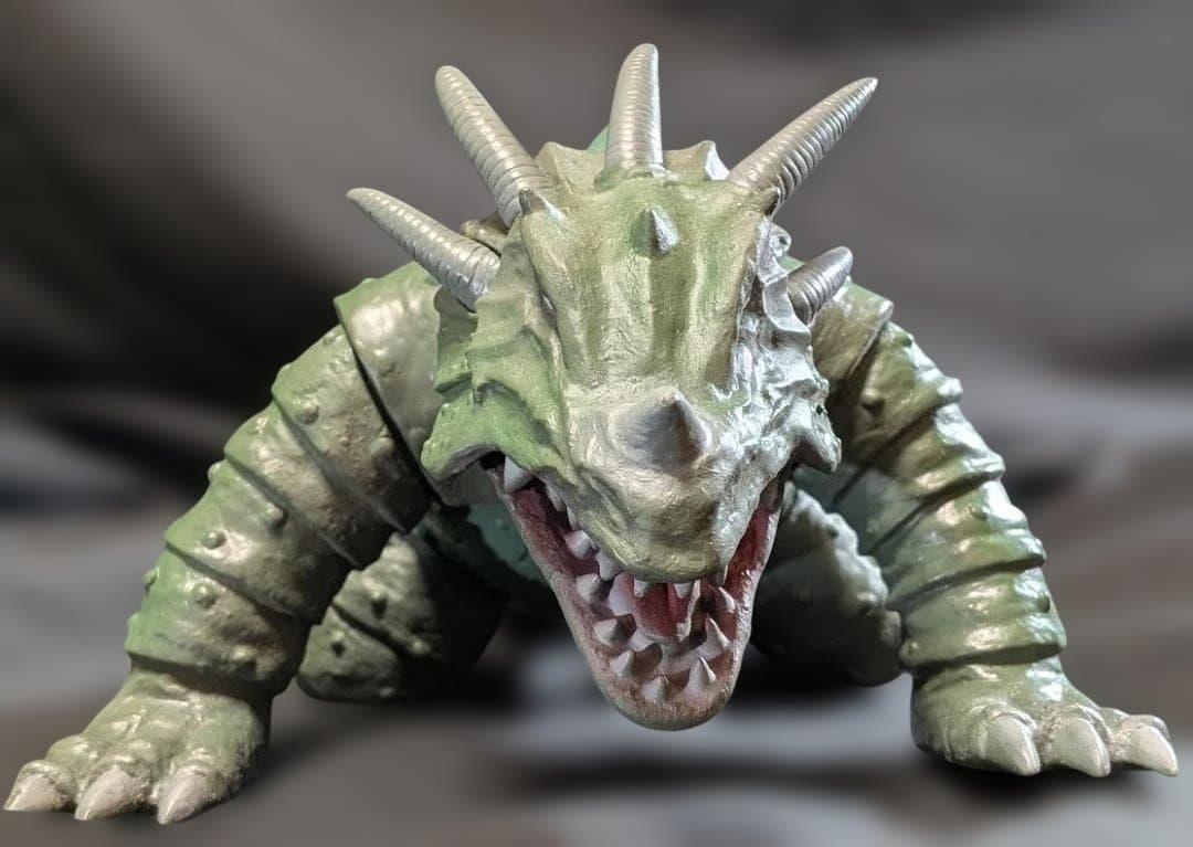 ゼロン「スペクトルマン」登場怪獣（マーミット）ビニパラ金剛 ソフビフィギュア