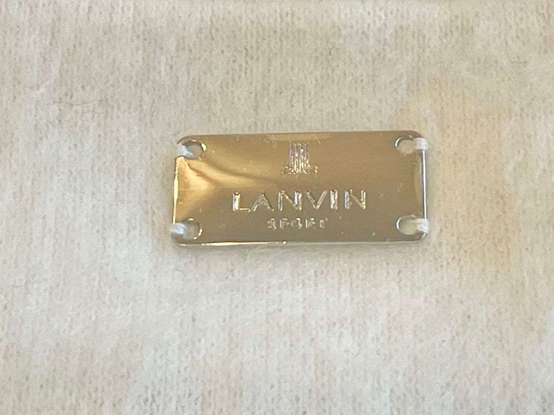 LANVIN SPORT フリース ハイネック プルオーバー ロゴ 長袖