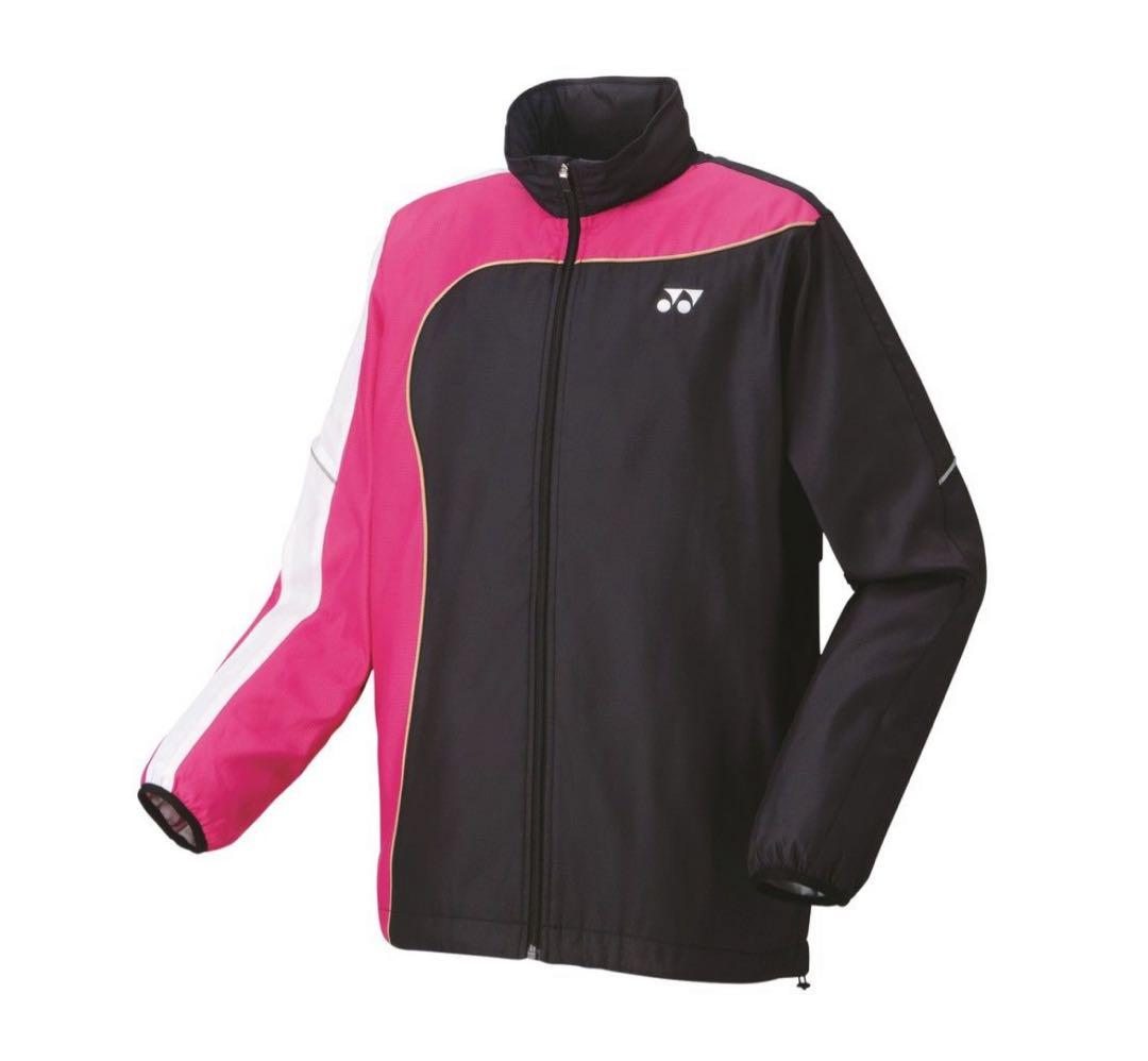 YONEX ウィンドブレーカー上下セット ブラック/ピンク☆Sサイズ美品＆新品